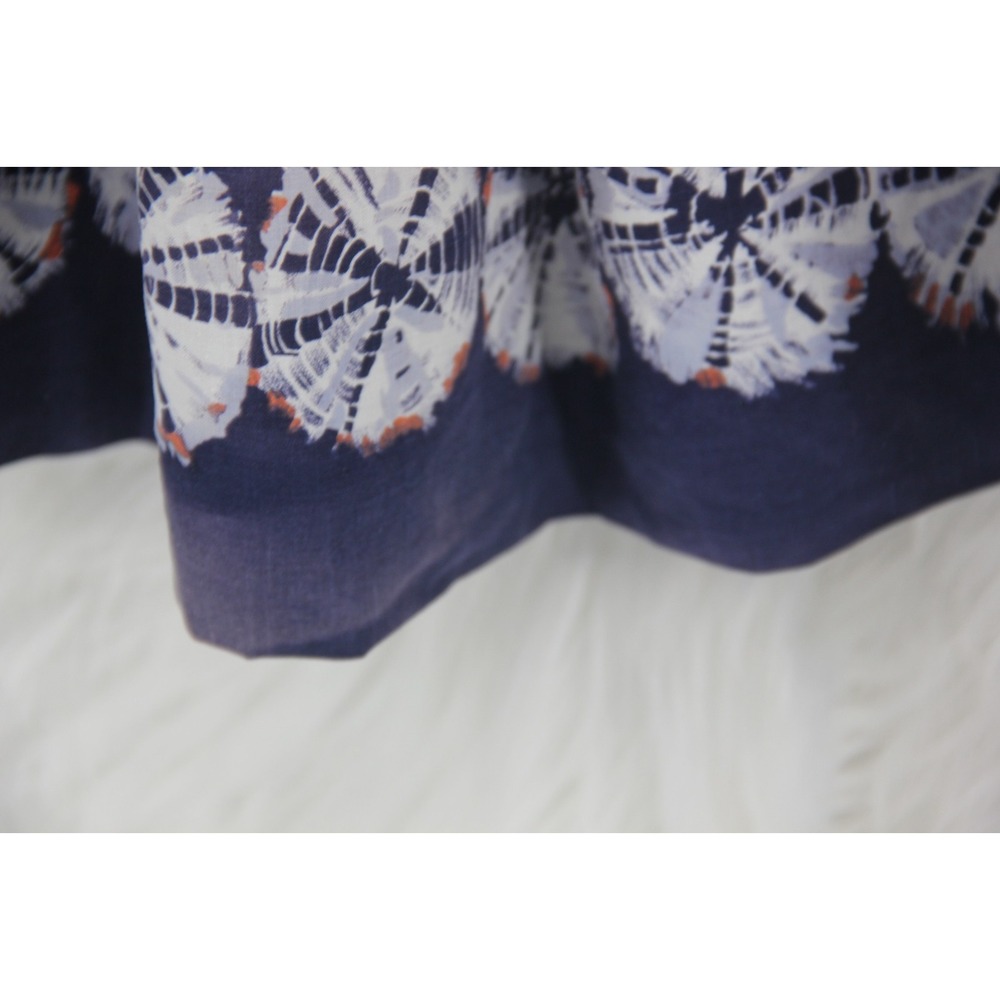 Vintage Jack Schnittman Full Midi Skirt S Blue Orange Tie Dye Boho Hippie #1006 - Picture 13 of 16
